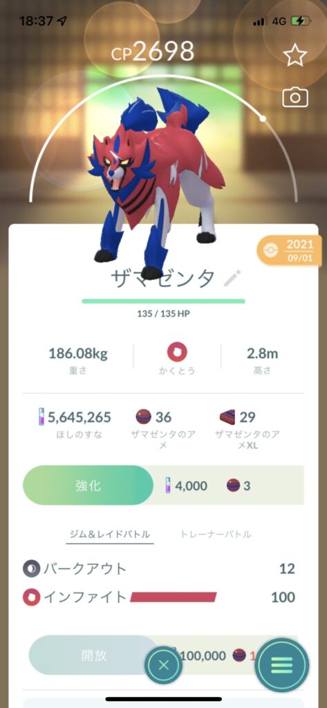 ザマゼンタ詳細